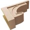 Ekena Millwork 12"W x 36"D x 24"H Classic Alma Rough Cedar Woodgrain TimberThane Corbel, Primed Tan CORUR12X36X24ALMRCPR - alternate 5